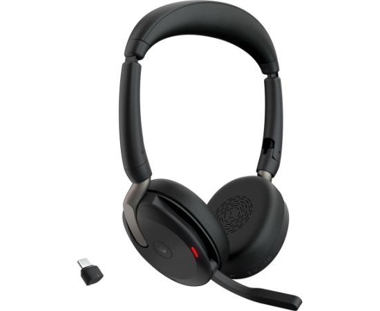 Jabra Evolve2 65 Flex Duo, Headset (black, Stereo, Microsoft Teams, USB-C, Link380c)