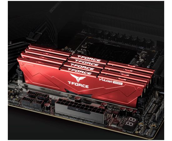 Team Group DDR5 32GB - 6000 - CL - 40 - Dual-Kit - DIMM - FLRD532G6000HC38ADC01, Vulcan, XMP, red