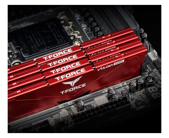 Team Group DDR5 32GB - 6000 - CL - 40 - Dual-Kit - DIMM - FLRD532G6000HC38ADC01, Vulcan, XMP, red