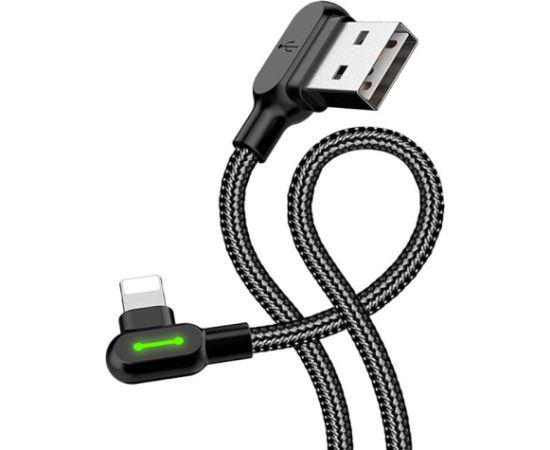 USB to Lightning cable, Mcdodo CA-4673, angled, 1.8m (black)