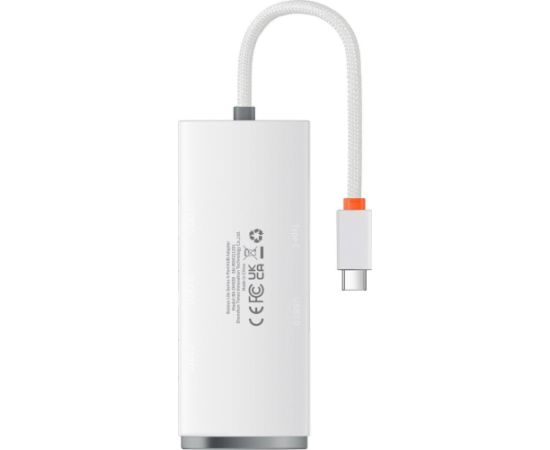 Baseus Lite Series HUB USB Type C adapter - 4x USB 3.0 25cm white (WKQX030302)