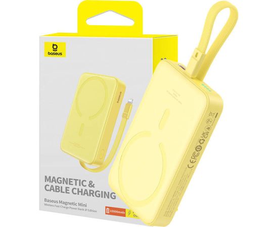 Powerbank Baseus Magnetic Mini 10000mAh 20W MagSafe (yellow)