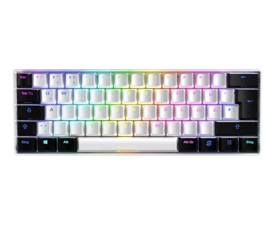 DE layout - Sharkoon SKILLER SGK50 S4, gaming keyboard (white/black, Kailh Red)