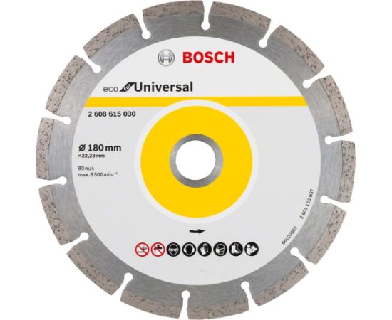 Dimanta griešanas disks Bosch 2608615030; 180 mm