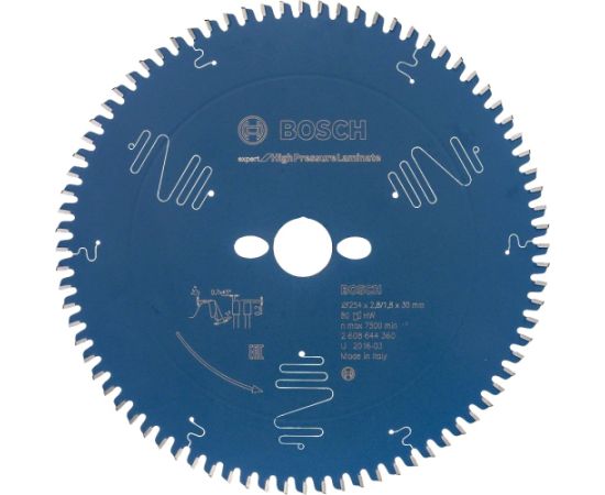 Griešanas disks Bosch 2608644360; 254x30 mm; Z80