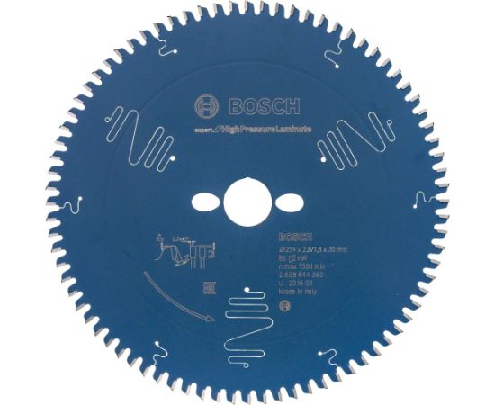 Griešanas disks Bosch 2608644360; 254x30 mm; Z80