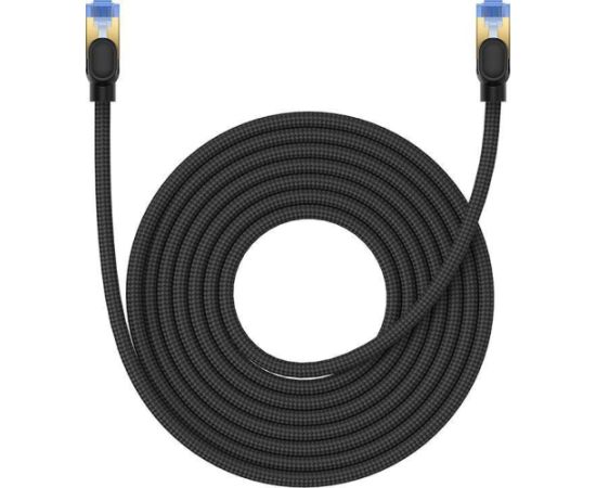 Braided network cable cat.7 Baseus Ethernet RJ45, 10Gbps, 8m (black)