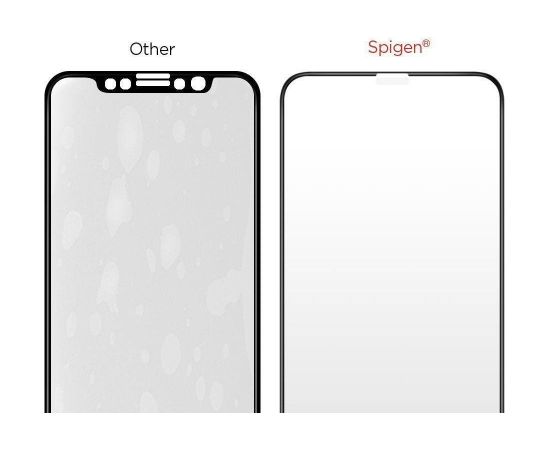 Закаленное стекло Spigen для iphone 11 черный