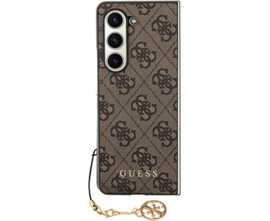 Guess GUHCZFD5GF4GBR F946 Z Fold5 brązowy|brown hardcase 4G Charms Collection