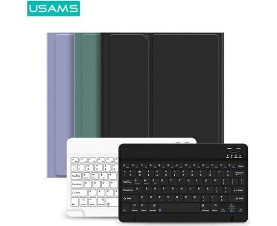 USAMS Etui Winro z klawiaturą iPad 10.2" czarne etui-czarna klawiatura|black cover-black keyboard IP1027YR01 (US-BH657)