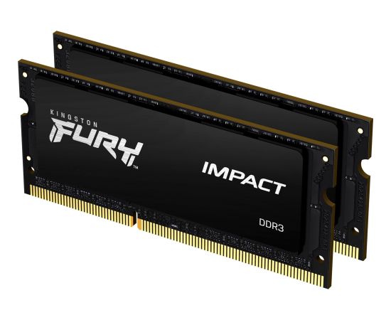 Kingston Fury Impact, SODIMM, DDR3L, 16 GB, 1866 MHz, CL11 (KF318LS11IBK2/16)