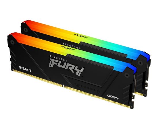 Kingston Fury Beast RGB, DDR4, 16 GB, 2666MHz, CL16 (KF426C16BB2AK2/16)