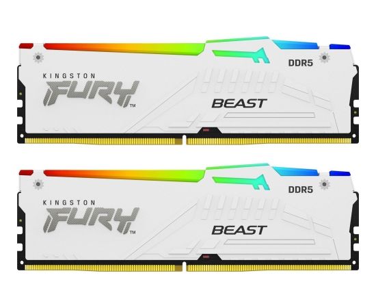 Kingston Fury Beast White RGB EXPO 32GB [2x16GB 6000MHz DDR5 CL36 DIMM]