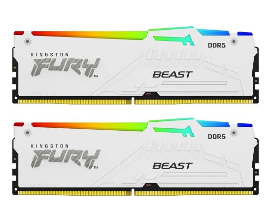 Kingston Fury Beast RGB, DDR5, 32 GB, 6000MHz, CL40 (KF560C40BWAK2-32)