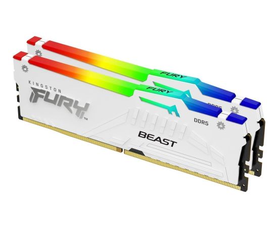 Kingston Fury Beast White RGB EXPO 32GB [2x16GB 5200MHz DDR5 CL36 DIMM]