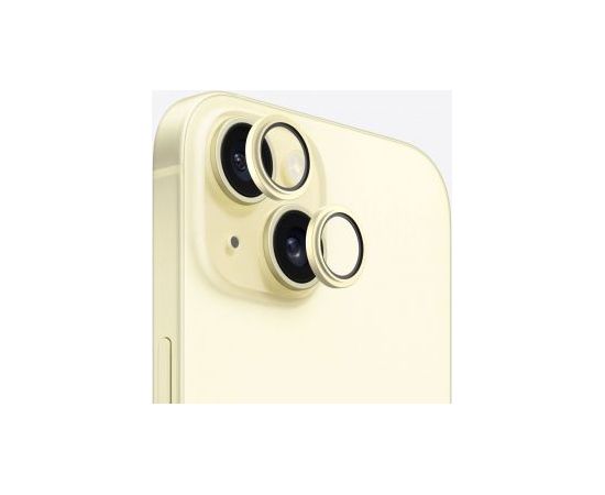 Evelatus Apple  iPhone 15 / 15 Plus Camera Lens Protector Armor Yellow