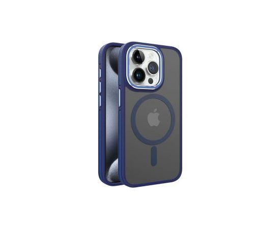 iLike iPhone 15 DUAL METAL FRAME MAGSAFE CASE Apple Blue