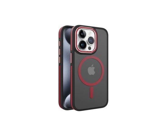 iLike iPhone 15 Pro Max DUAL METAL FRAME MAGSAFE CASE Apple Red