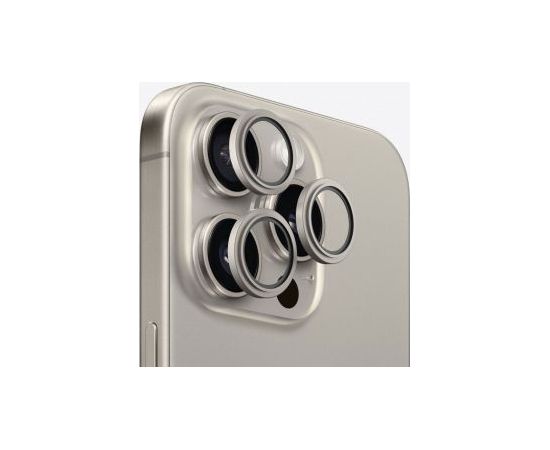 Evelatus iPhone 15 Pro / 15 Pro Max Camera Lens Protector Armor Apple Gray