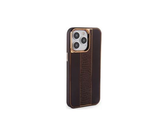 iLike iPhone 15 Pro Leather Case Customized Apple Brown