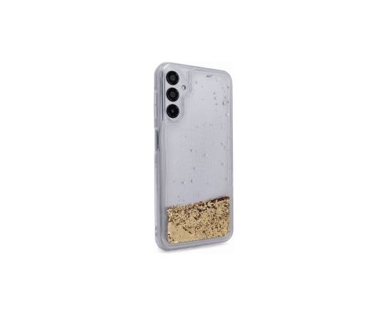 iLike Galaxy A14 5G Silicone Case Water Glitter Samsung Gold
