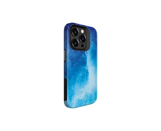 Evelatus iPhone 15 Pro Armor case TPU+PC Customized Print Design Apple Galaxy Blue