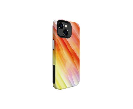 Evelatus iPhone 15 Plus Armor case TPU+PC Customized Print Design Apple Yellow Orange Neoriģinālie Maciņi
