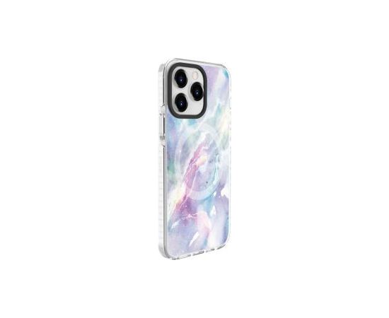 Evelatus iPhone 15 Pro PC+TPU With MagSafe Customized Print Marble Apple Purple