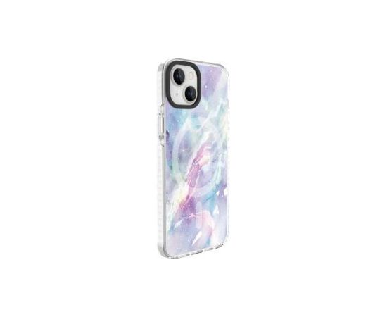 Evelatus iPhone 15 PC+TPU With MagSafe Customized Print Apple Purple