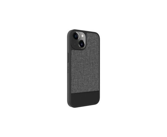 iLike iPhone 14 Plastic Leather Back Cover Apple Gray