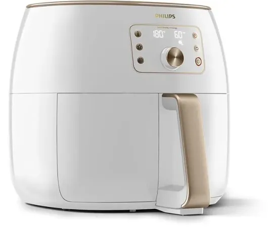 Philips HD9870/20 Airfryer Premium XXL, balta/šampanieša - Karstā gaisa friteris Karstā Gaisa Katli (AirFryer)