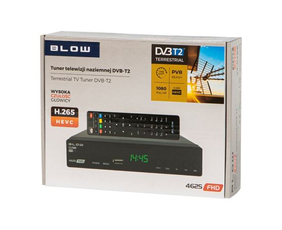 DVB-T2 decoder BLOW 4625FHD H.265 H.265 V2 tuner