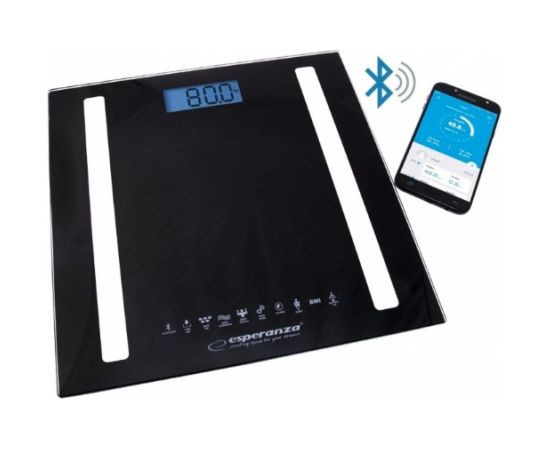 Esperanza EBS016K personal scale Electronic personal scale Square Black