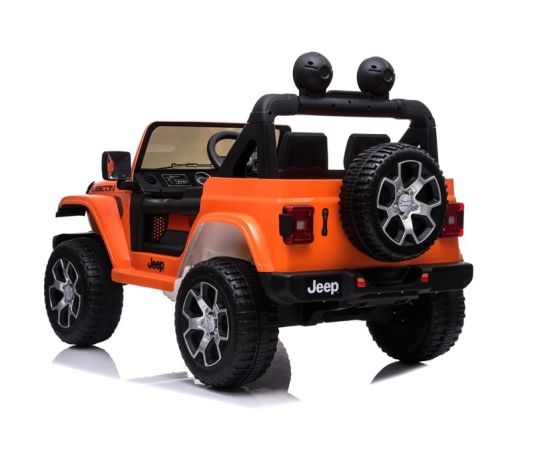 Lean Cars Electric Ride On  Jeep Rubicon 4x4 Orange Детский электромобиль
