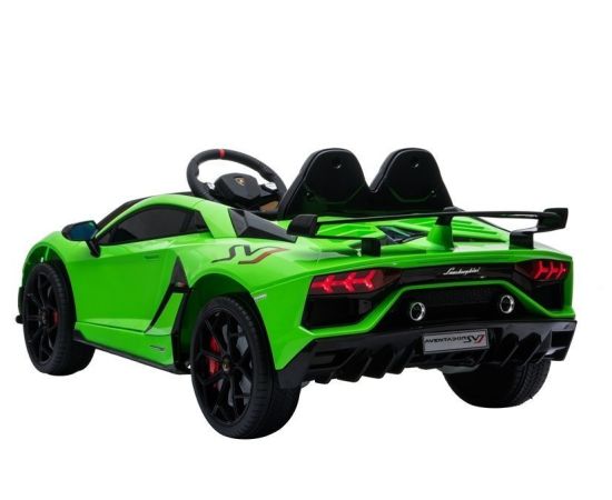 Lamborghini Aventador Vienvietīgs bērnu elektromobilis, zaļš