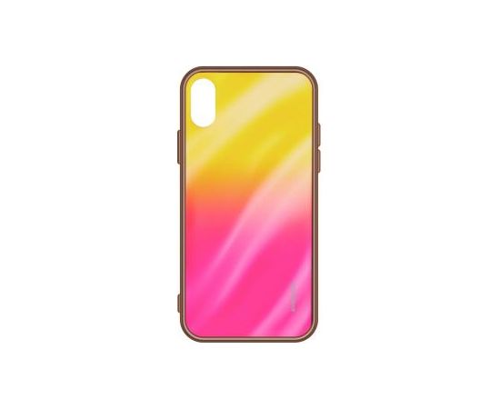 Evelatus A10 Water Ripple Full Color Electroplating Tempered Glass Samsung Gradient Yellow-Pink