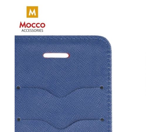 Mocco Fancy Book Case Grāmatveida Maks Telefonam Samsung A730 Galaxy A8 Plus (2018) Rozā - Zils