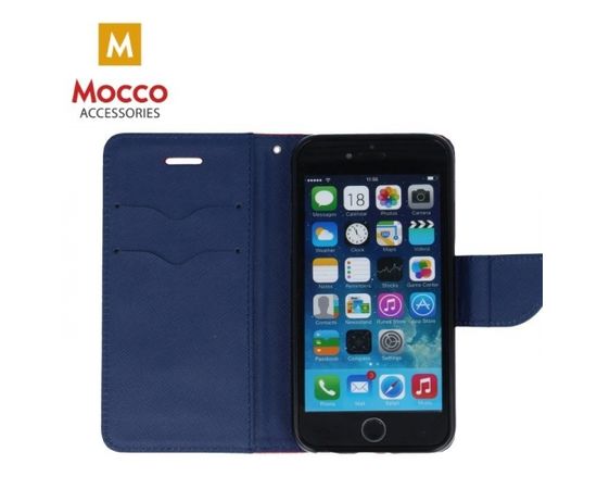 Mocco Fancy Book Case Чехол Книжка для телефона Samsung A730 Galaxy A8 Plus (2018) Красный - Синий