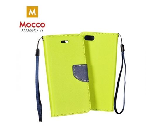 Mocco Smart Fancy Case Чехол Книжка для телефона Samsung A730 Galaxy A8 Plus (2018) Зеленый - Синий