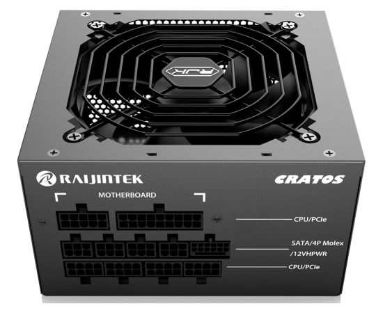 RAIJINTEK CRATOS 850 BLACK, PC power supply (black, cable management, 850 watts)