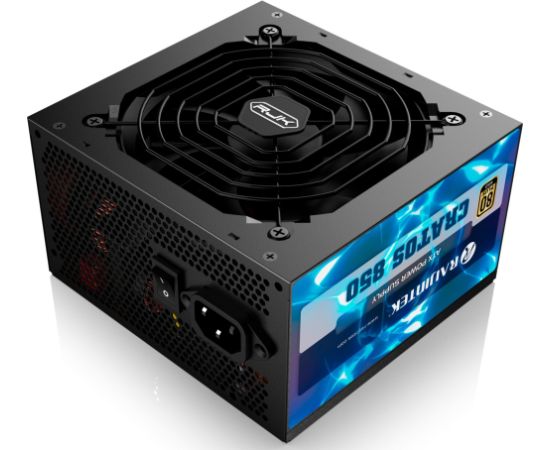 RAIJINTEK CRATOS 850 BLACK, PC power supply (black, cable management, 850 watts)