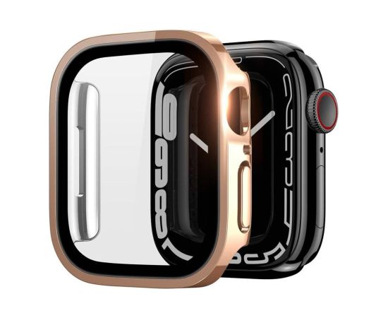 Tempered glass case Dux Ducis Hamo Apple Watch 44mm pink