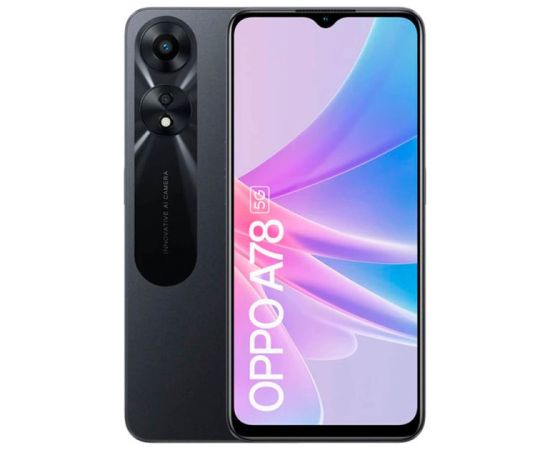 Oppo A78 DS 5G 4GB/128GB Black EU Мобильные телефоны