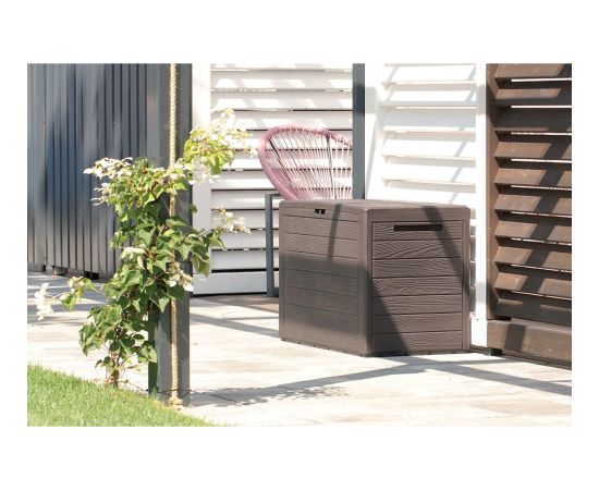 Prosperplast SKRZYNIA OGRODOWA 140L BRĄZ WOODEBOX