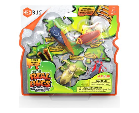 HEXBUG Интерактивная игрушка Nano Real Bugs 5 шт