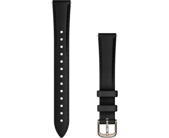 Garmin watch strap Lily 2 Leather, black/cream gold