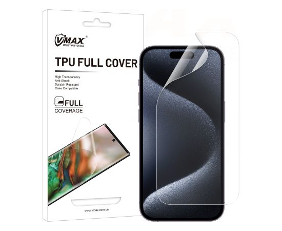 Vmax protective film invisble TPU film - full coverageдля iPhone 14 Pro Max 6,7"