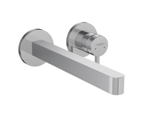 Hansgrohe iebūvējamā izlietnes maisītāja Finoris virsapmetuma daļa, 2 caurumu, no sienas, iztece 228 mm, hroms