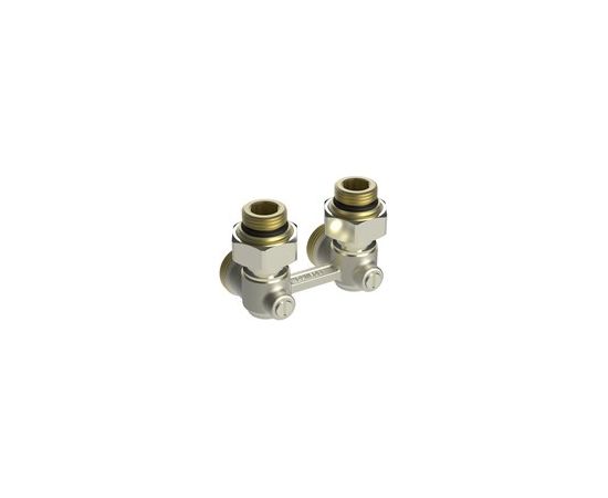 Danfoss RLV-KB radiatora apakšas pieslēgs, taisns, Kv vērtība - 1.4 m³/h, R 1/2", G 3/4