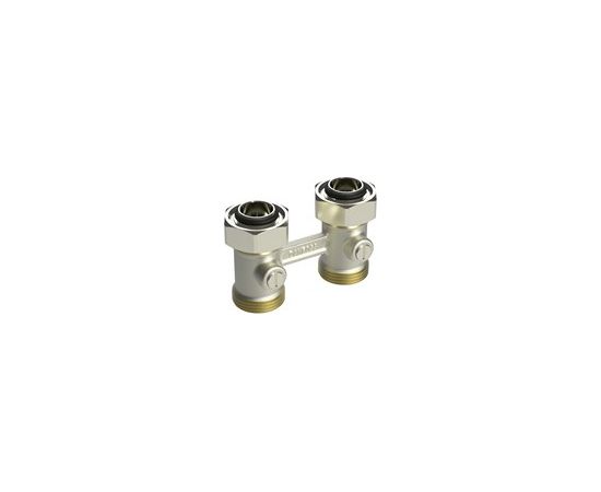 Danfoss RLV-KB radiatora apakšas pieslēgs, lenķa, Kv vērtība - 1.4 m³/h, R 1/2", G 3/4